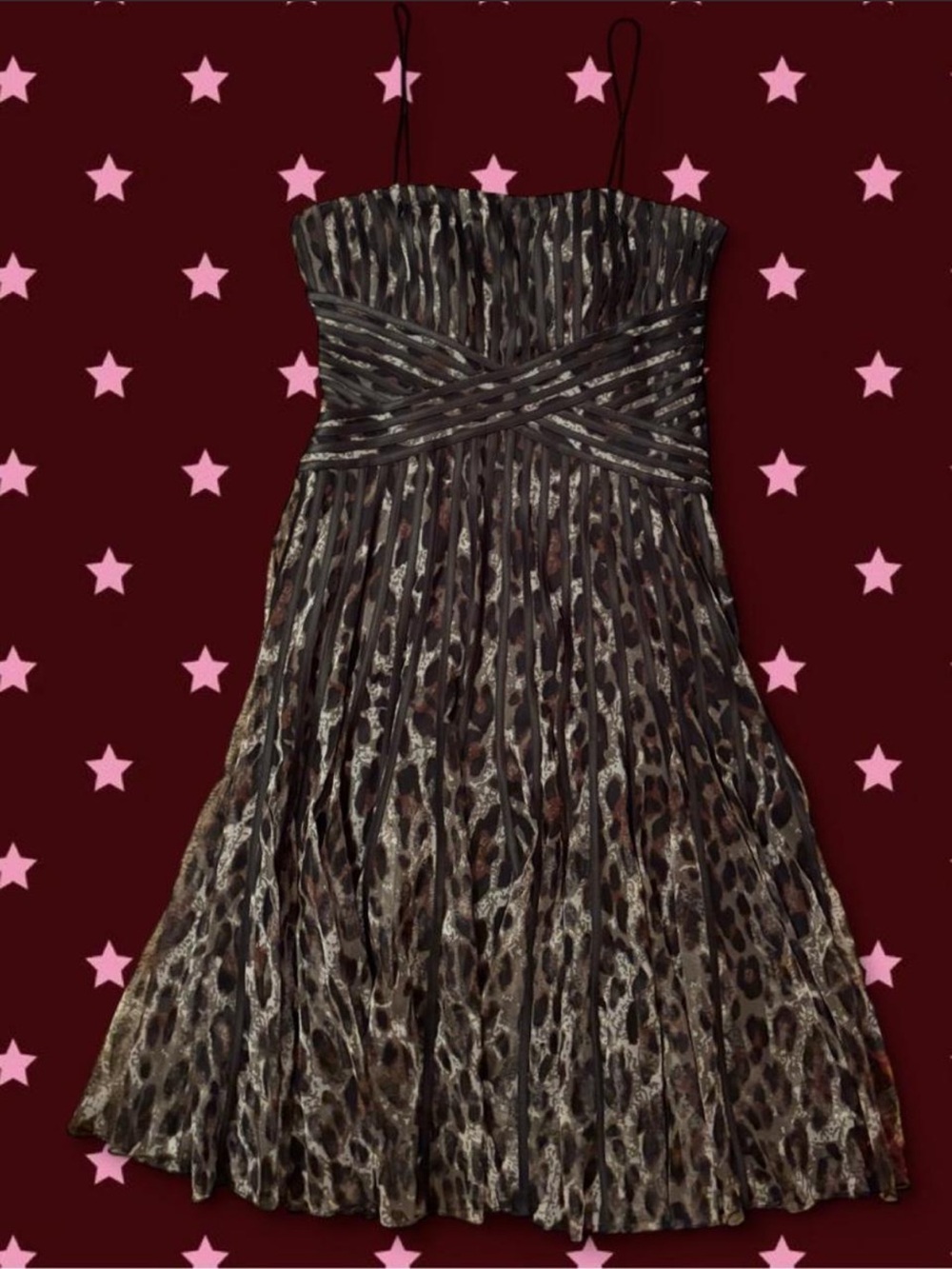 JS Collections Leopard-Print Midi Dress